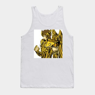 aioros the sagittarius saint in myth cloth anime style ecopop art Tank Top